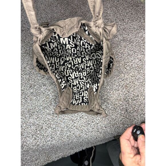 Marc by Marc Jacobs Taupe Quilted Nylon Tote Bag Large Women's Casual - Picture 10 of 10